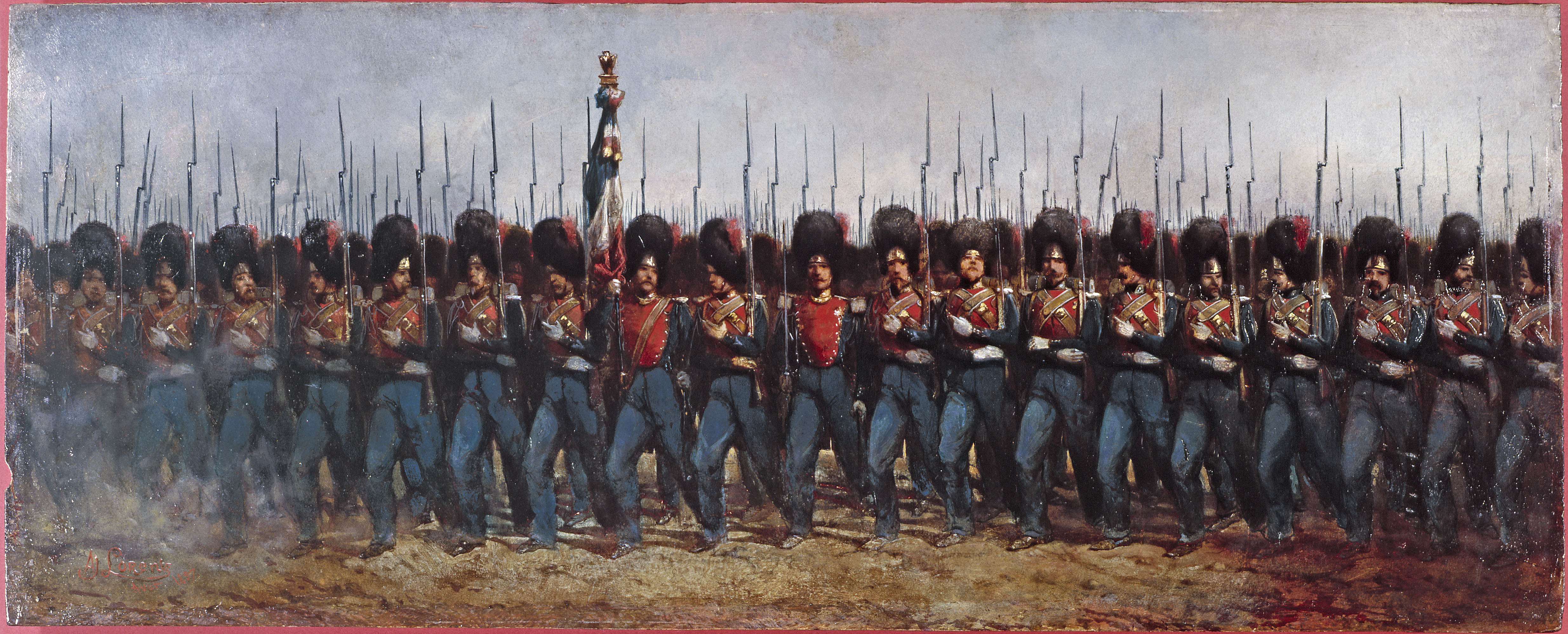 Alcide Joseph Lorentz, Défilé de la gendarmerie de la Seine, en 1857