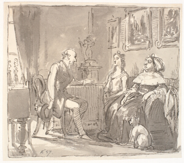 Wilhelm Marstrand, Visit hos hendes nåde