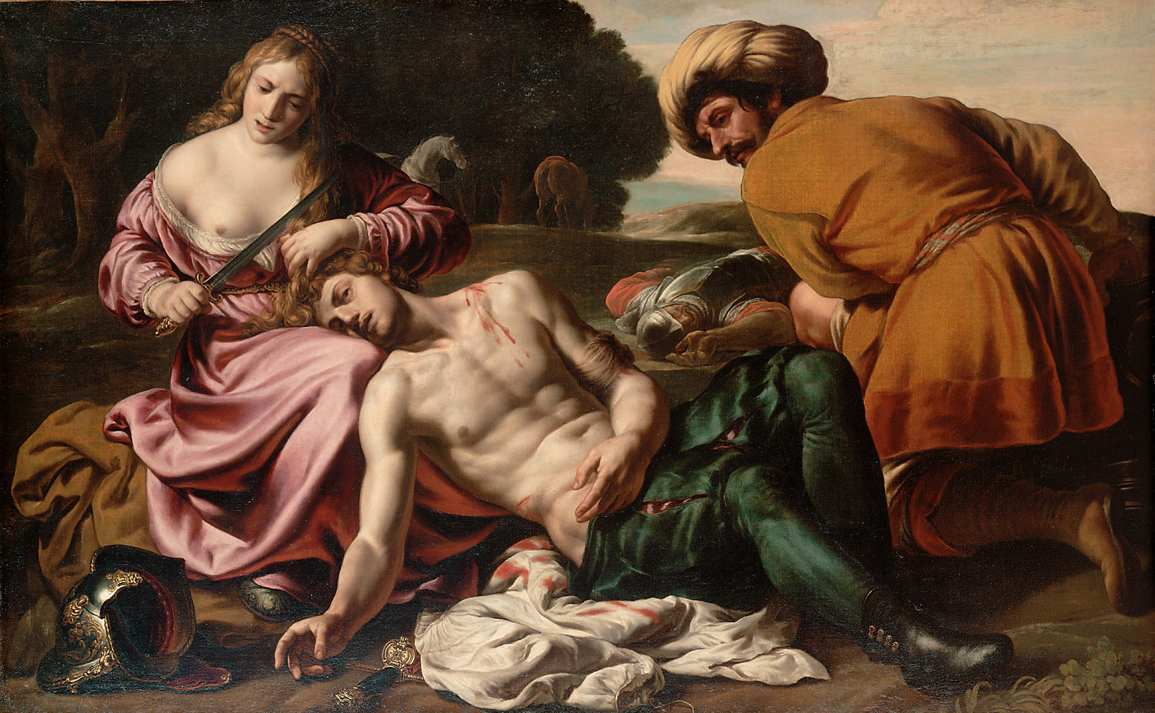 Alessandro Turchi, Erminia finds the wounded Tancred