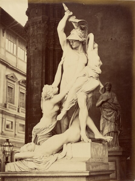 Fratelli Alinari, [View of Pio Fedi's "Rape of Polyxena" (1866)]