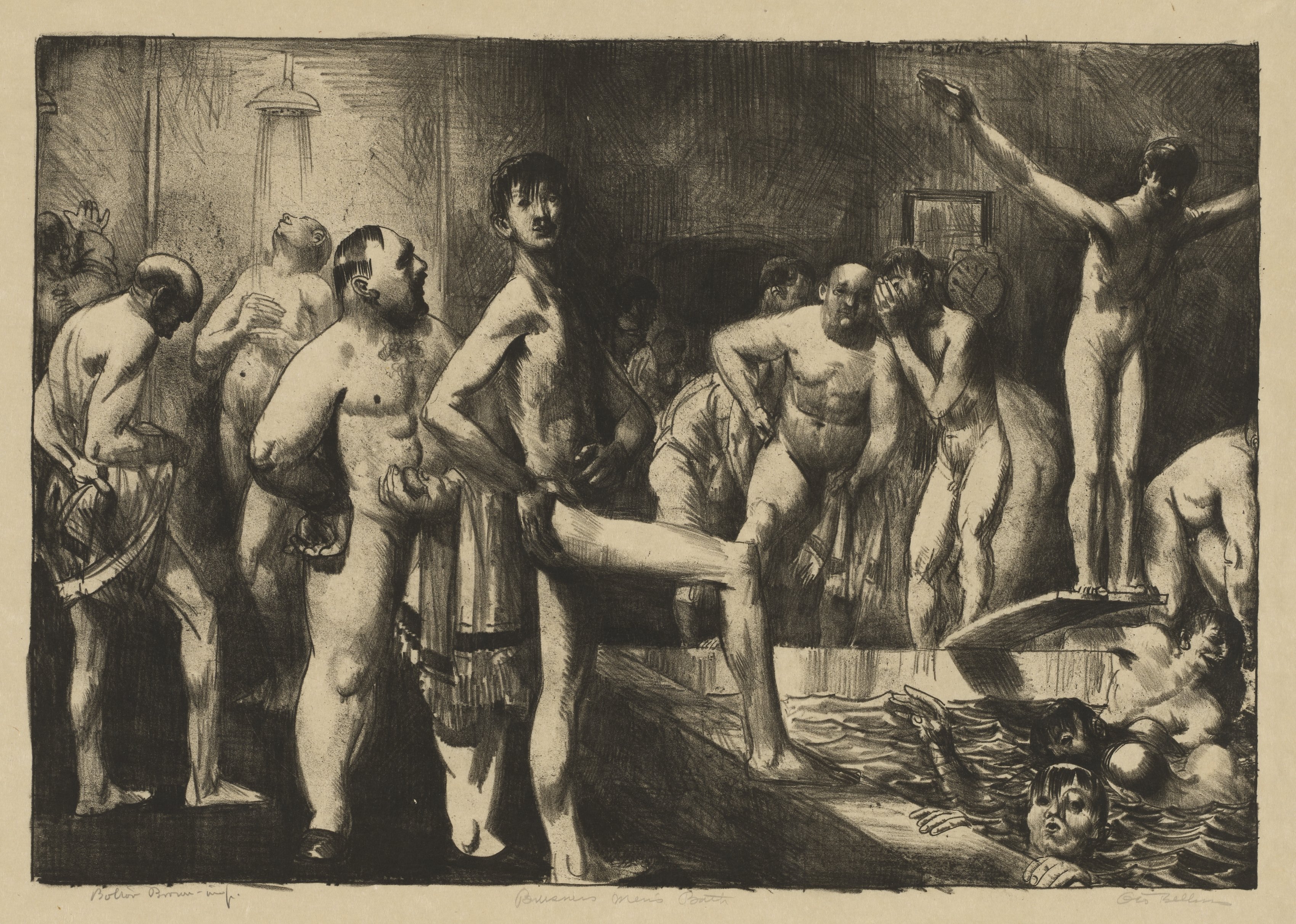George Bellows, Business-Men's Bath