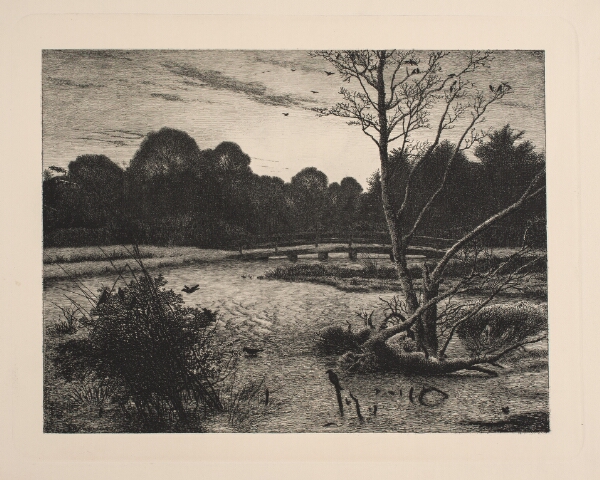 Vilhelm Kyhn, Solnedgang i en skov