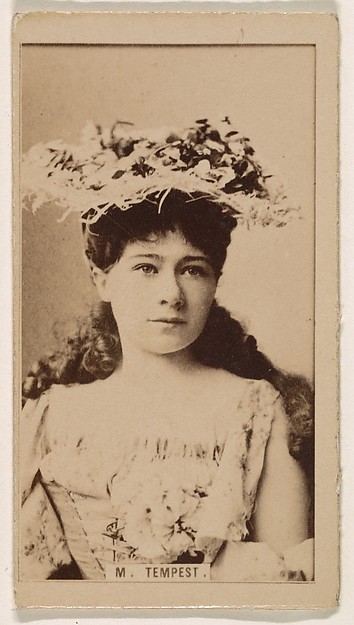 Kinney Brothers Tobacco Company, Marie Tempest, from the Actresses series (N245) issued by Kinney Brothers to promote Sweet Caporal Cigarettes