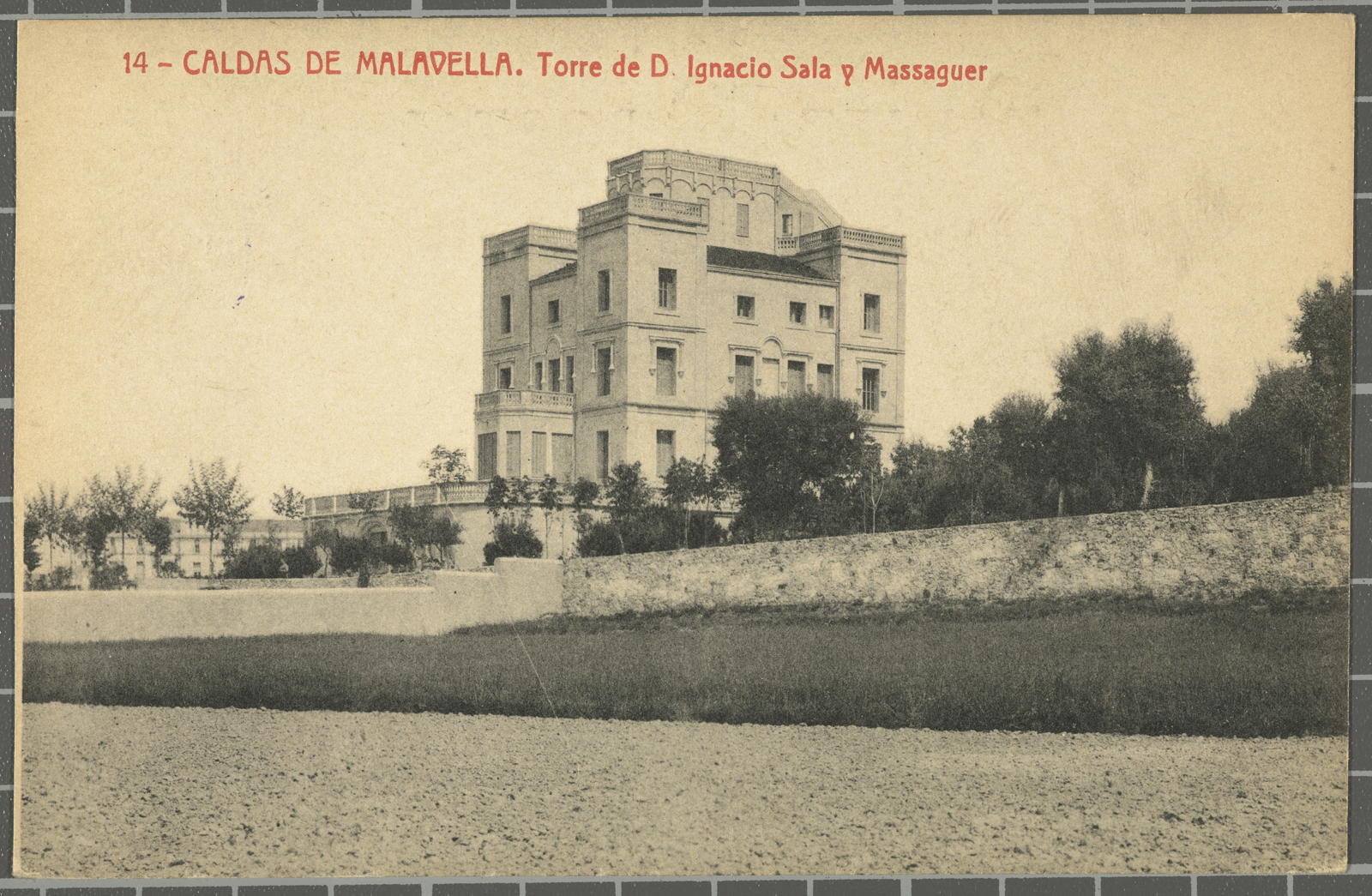 Josep Thomas Bigas, 14 - CALDAS DE MALAVELLA. Torre de D.Ignacio Sala y Massaguer