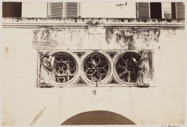 Parker, John Henry, Church Decoration - Frontal of an Altar built into the wall of the Cloister of an Ara Coeli, c. A.D. 1400.