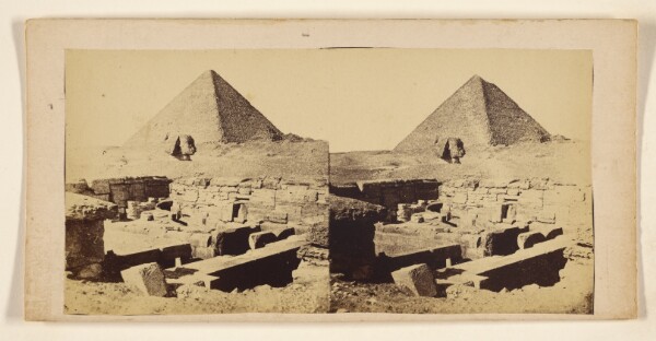 Francis Frith, [The Great Pyramid and head of Sphnix]