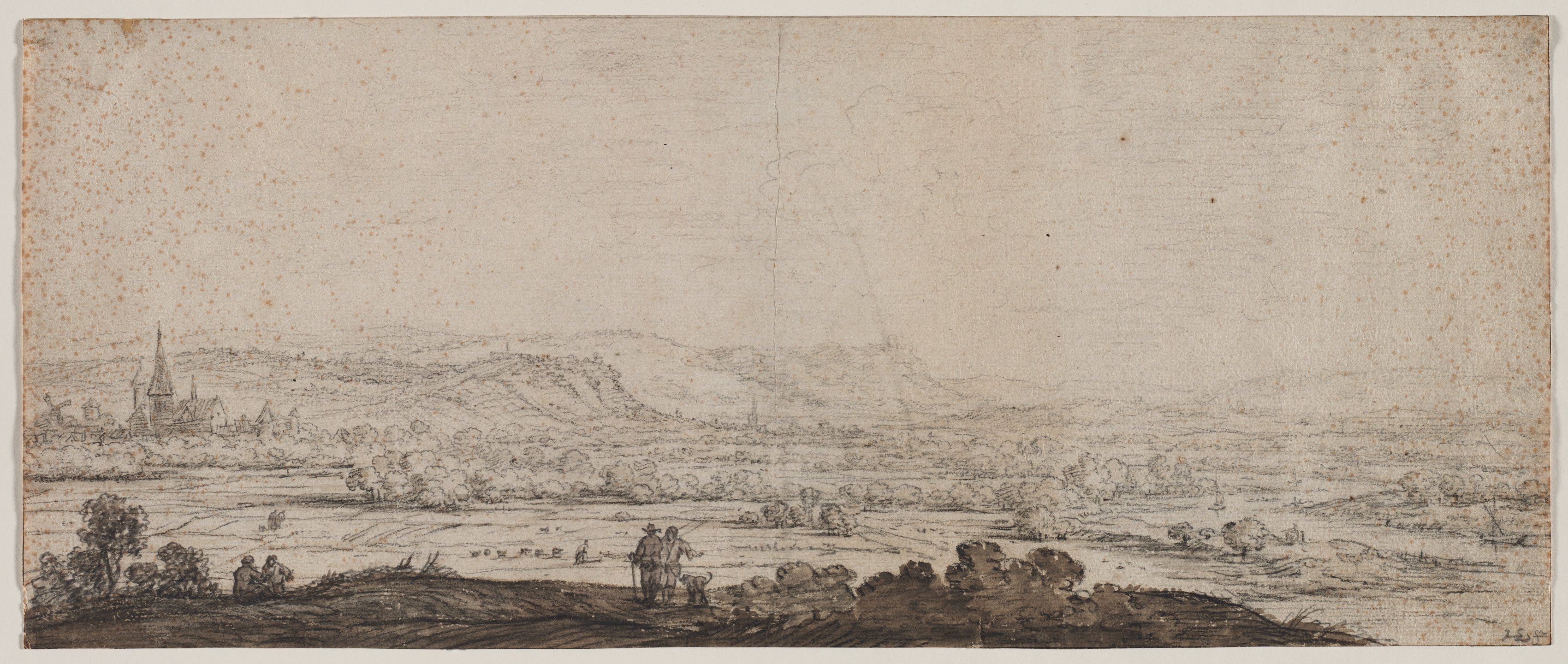 Herman Saftleven, Landscape with the Village of Schenkenschanz, Gelderland