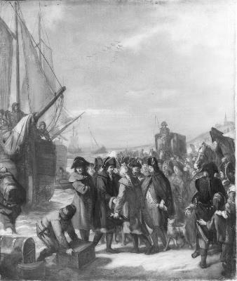 Barend Wijnveld, Anno 1795. Het vertrek van Prins Willem V te Scheveningen