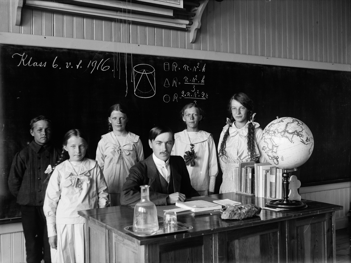 Josef Ärnström, Klass 6 vårterminen 1916, Kiruna, Lappland
