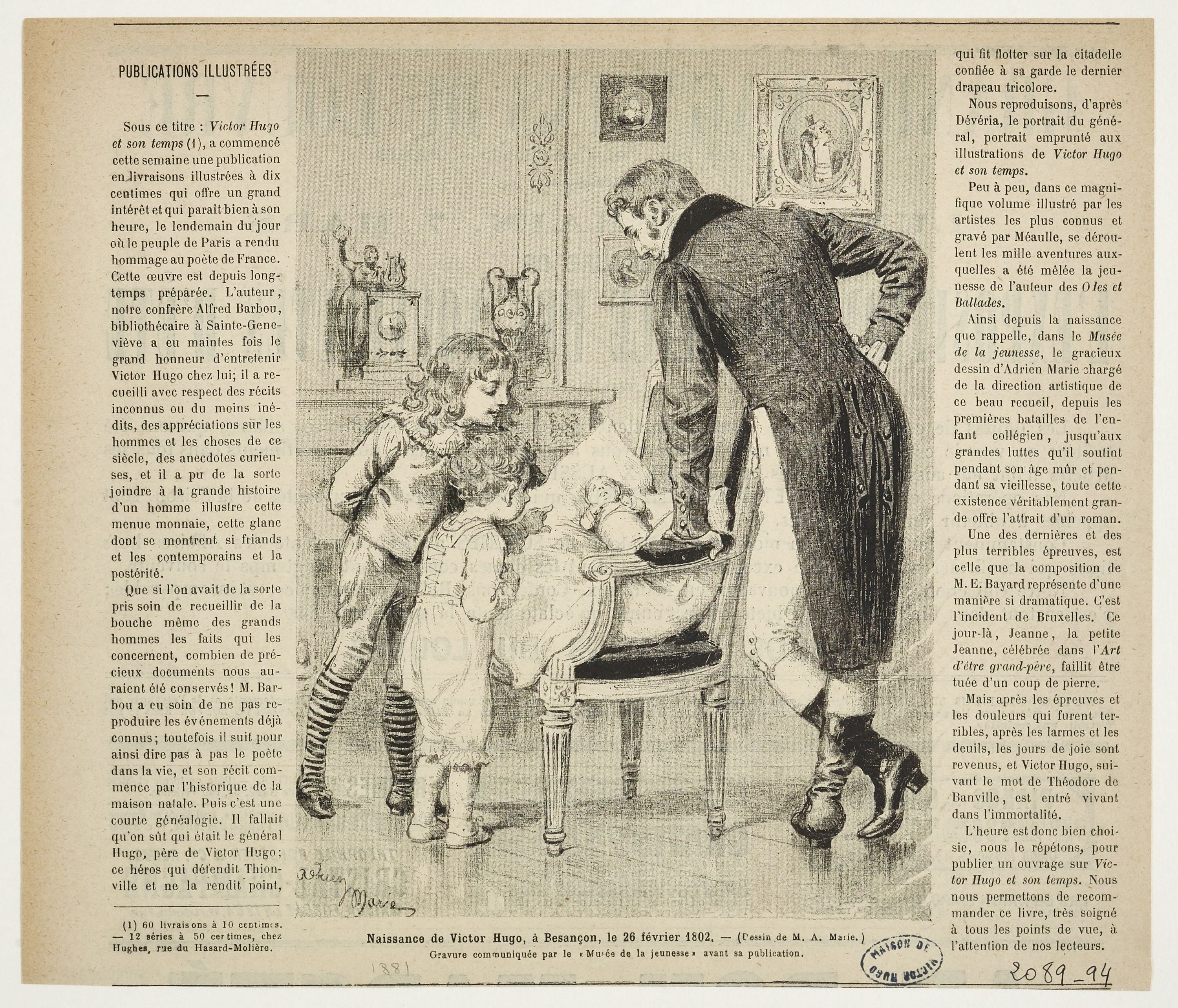 Adrien Emmanuel Marie, Le Monde illustré, N°1249, 5 mars 1881
