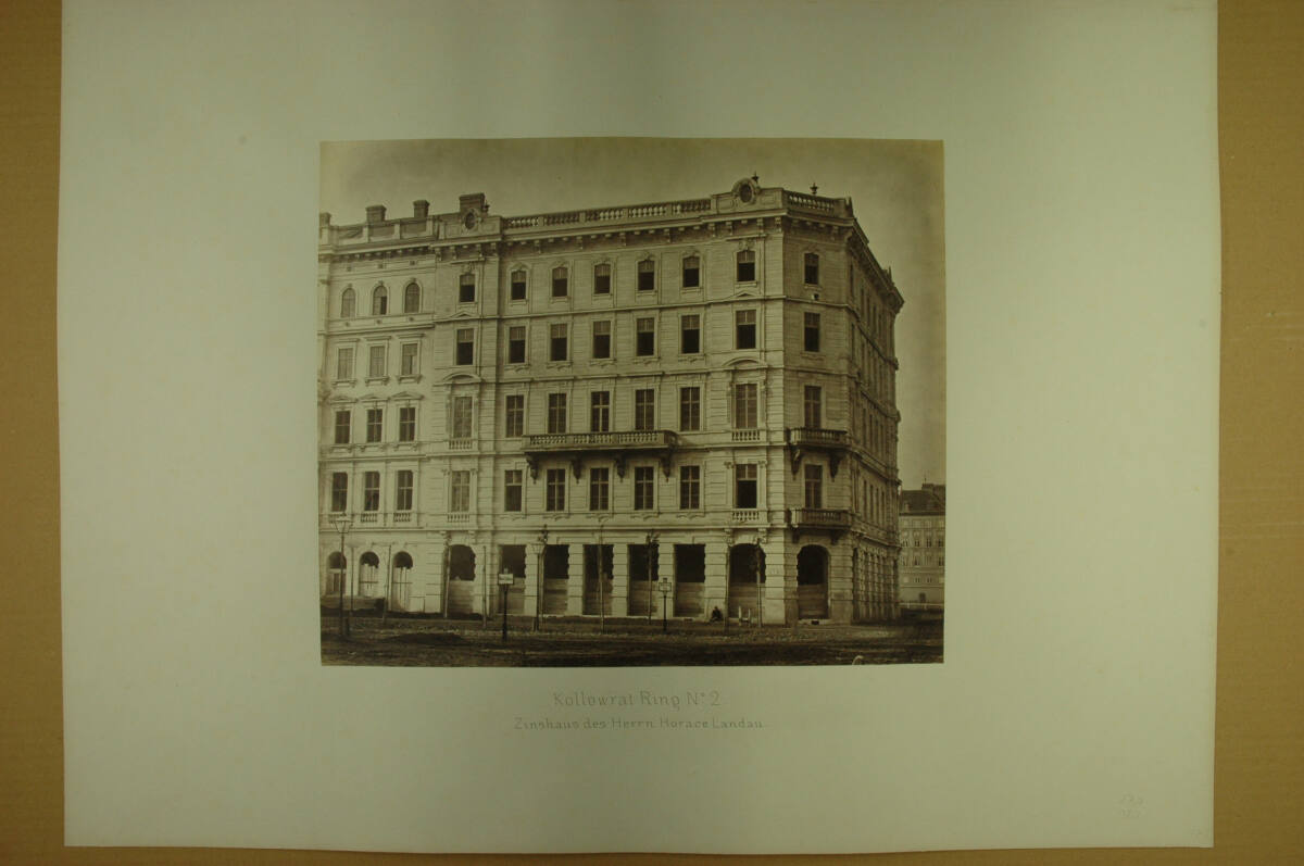 Anonym, Wohngebäude/Wiener Stadterweiterung: Kolowratring [heute Schubertring] 2 - Zinshaus des Herrn Horace Landau