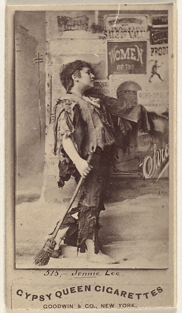 Goodwin & Company, Jennie Lee, from the Actors and Actresses series (N171) for Gypsy Queen Cigarettes