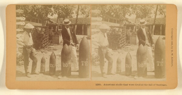Benjamin West Kilburn, American shells that were fired at the fall of Santiago.