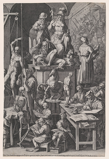 Cornelis Cort, The Practitioners of the Visual Arts