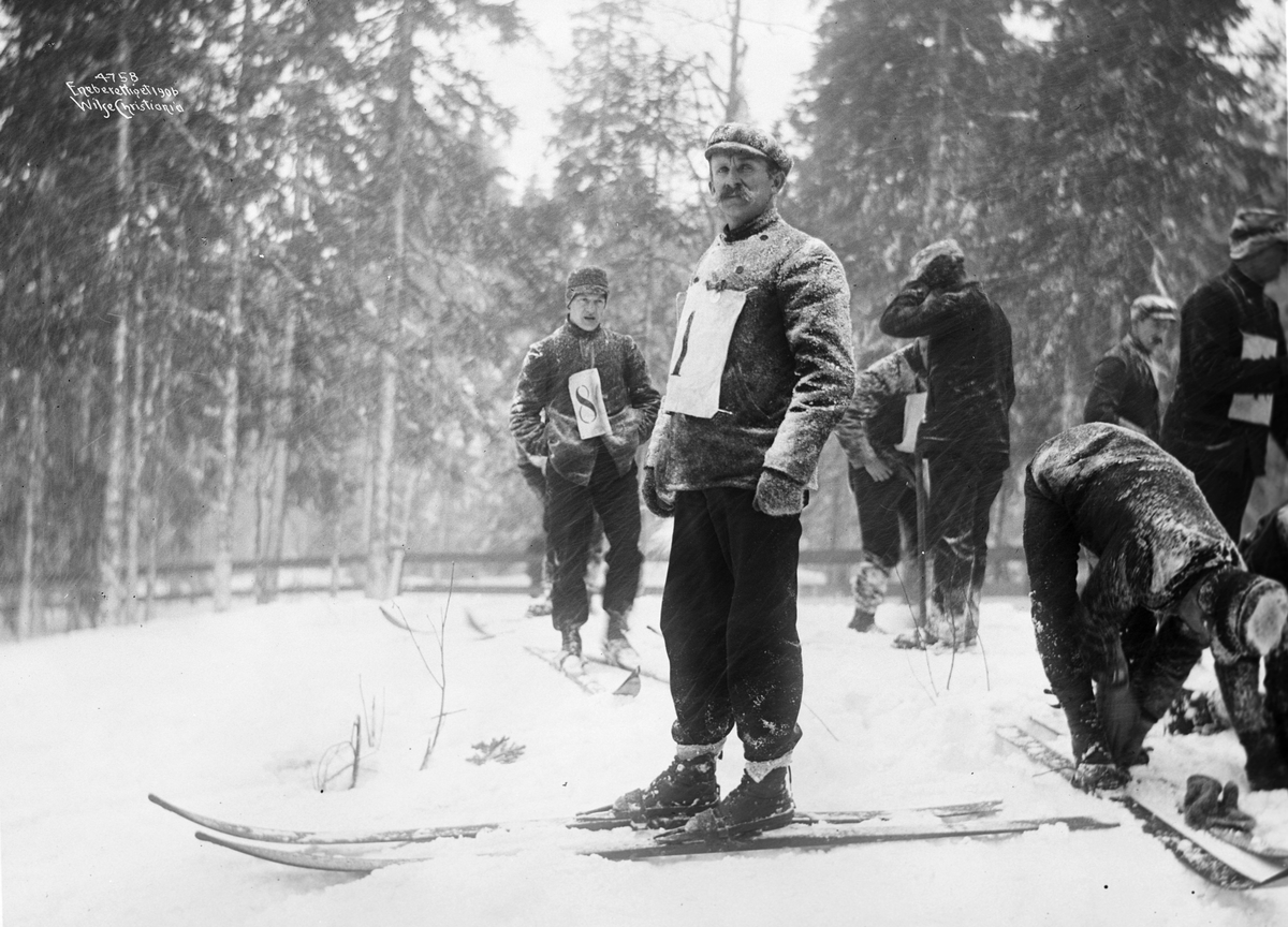 Anders Beer Wilse, Prot: Holmenkollen - 1ste mann ved Rennet 8/3 1906