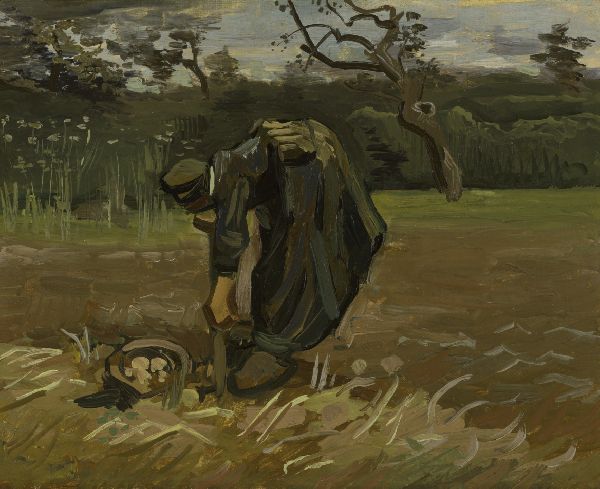 Vincent van Gogh, Peasant Woman Digging Potatoes