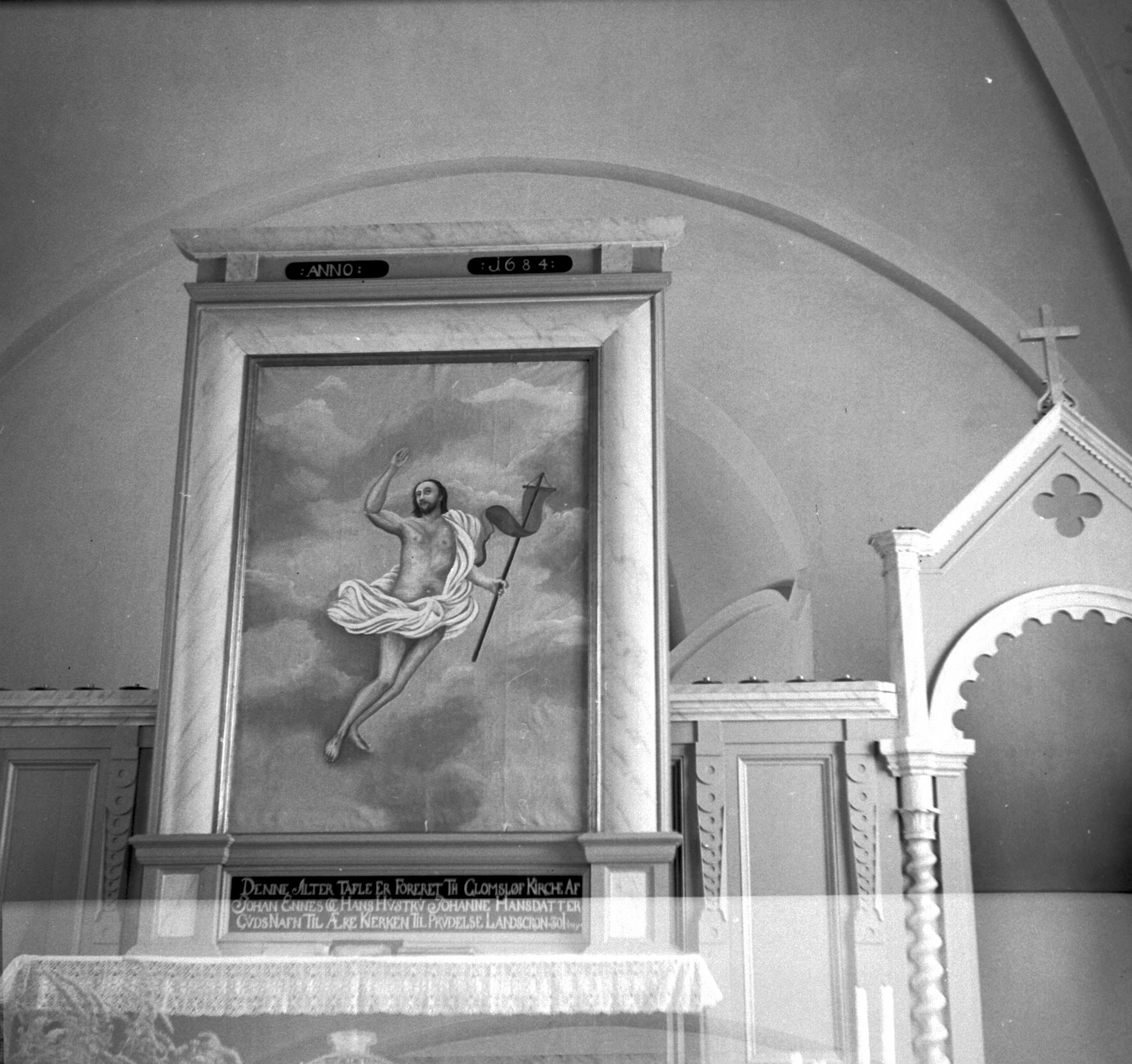 Osvald Owald, Glumslövs kyrka