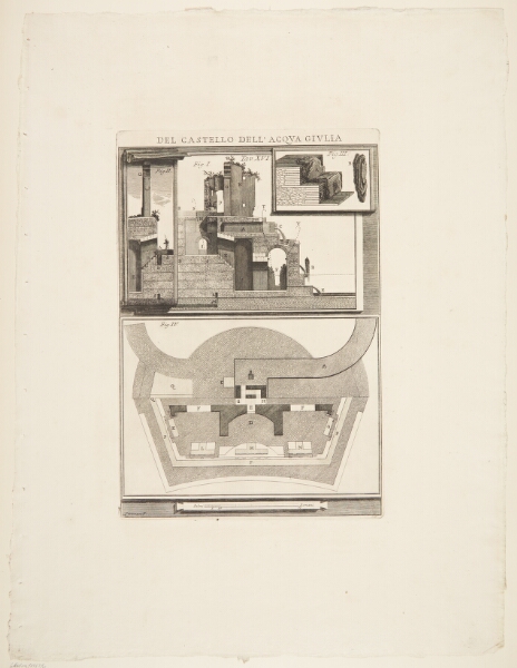 Giovanni Battista Piranesi, Snit, plan og detaljer af en fontæne