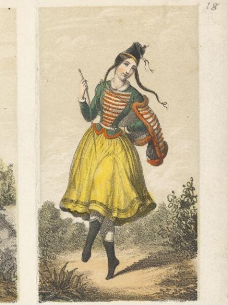 Unknown, Le Filles d'air.  Principales danseuses romantiques dans leurs roles célèbres