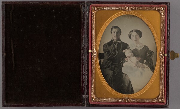 Unknown, [Portrait of a Seated Couple with Baby]