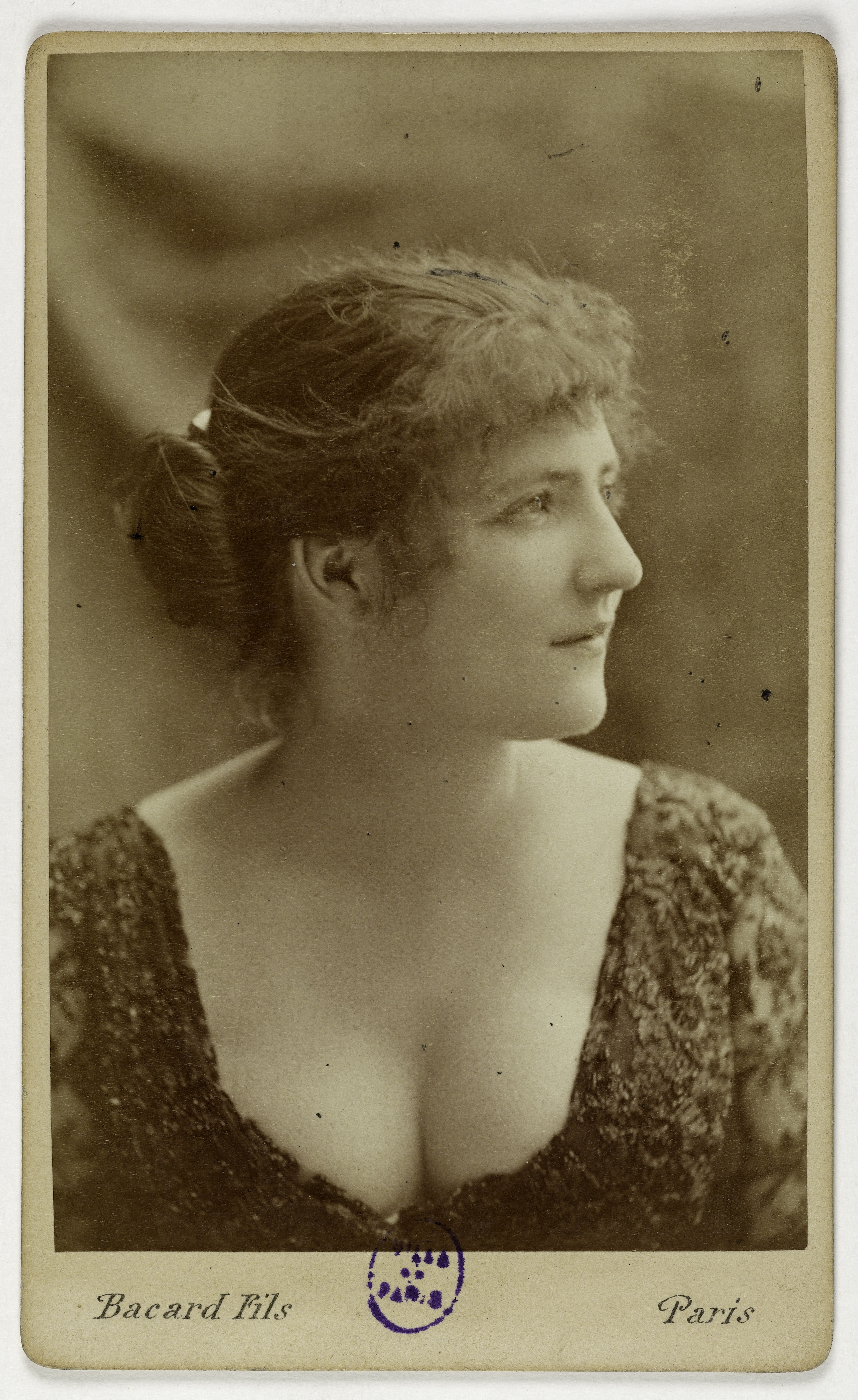 Bacard Fils, Portrait d'Holdun, (actrice au théâtre des Variétés, 1880)