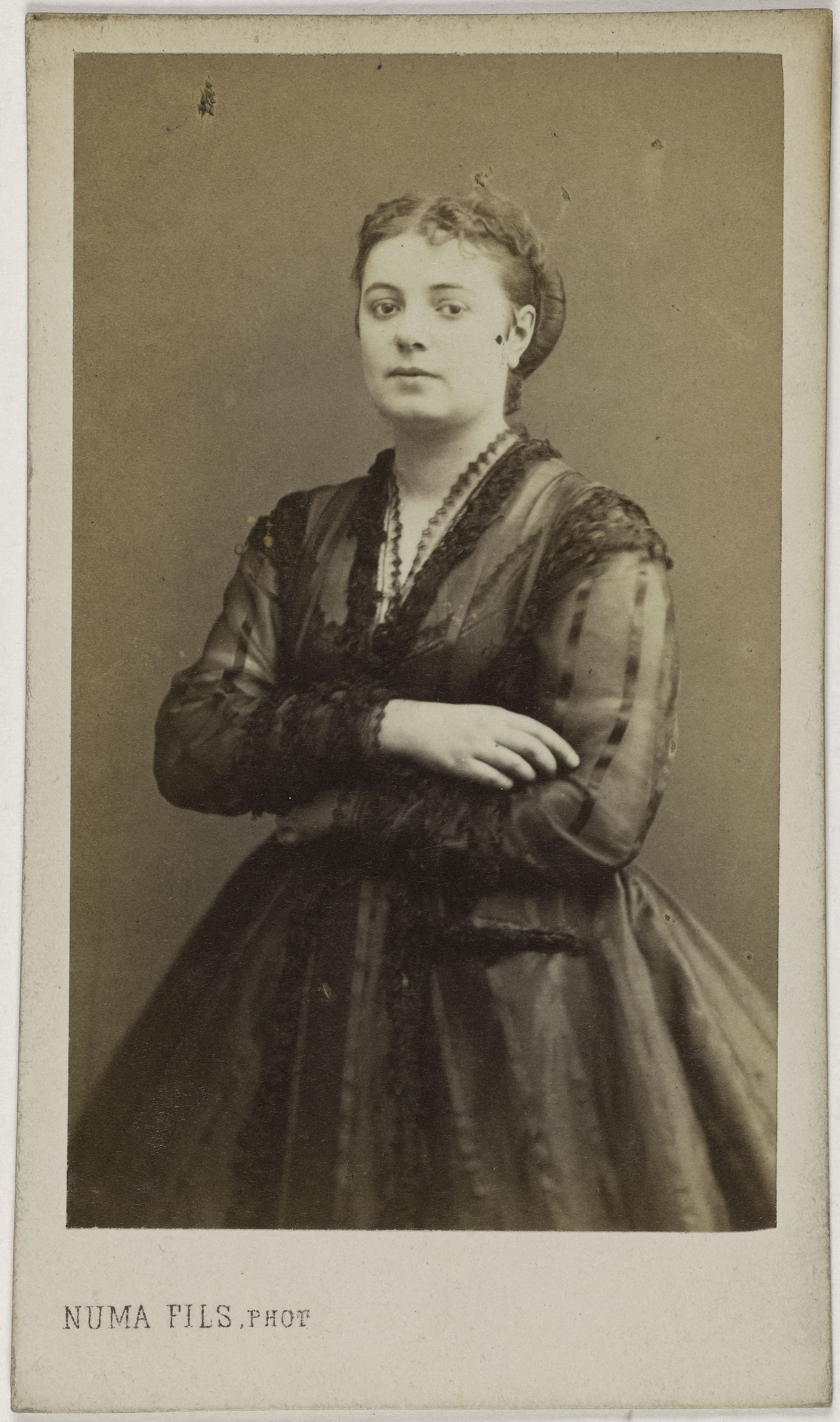 Numa Fils, Portrait d'Amélie Dachet ( -1889), (actrice)
