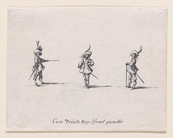 Jacques Callot, L'Ecercice Sans Armes (Unarmed Drill), from "Les Exercices Militaires" (The Military Exercises)