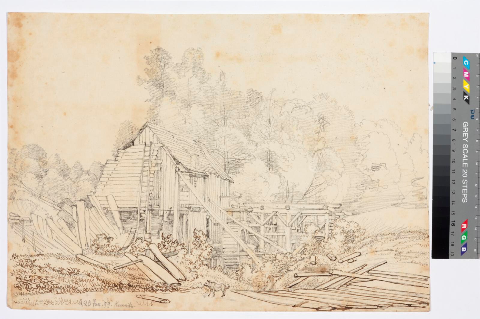 tundmatu kunstnik (autor), water mill