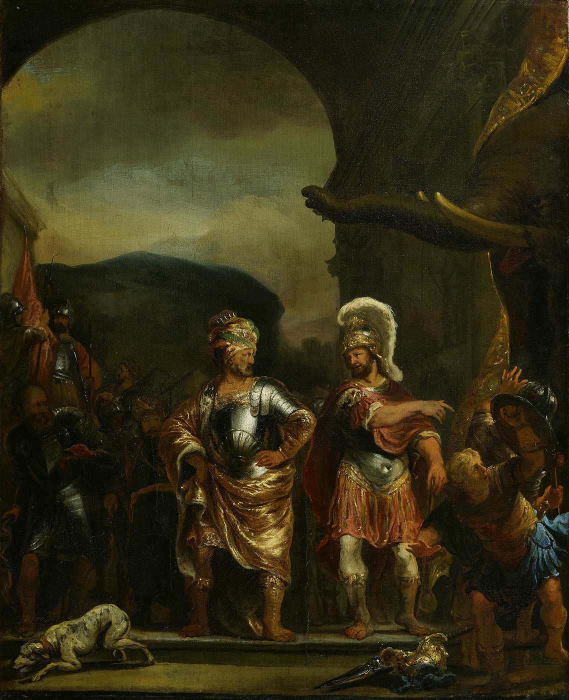Ferdinand Bol, The calm Fabricius in the army camp of Pyrrhus