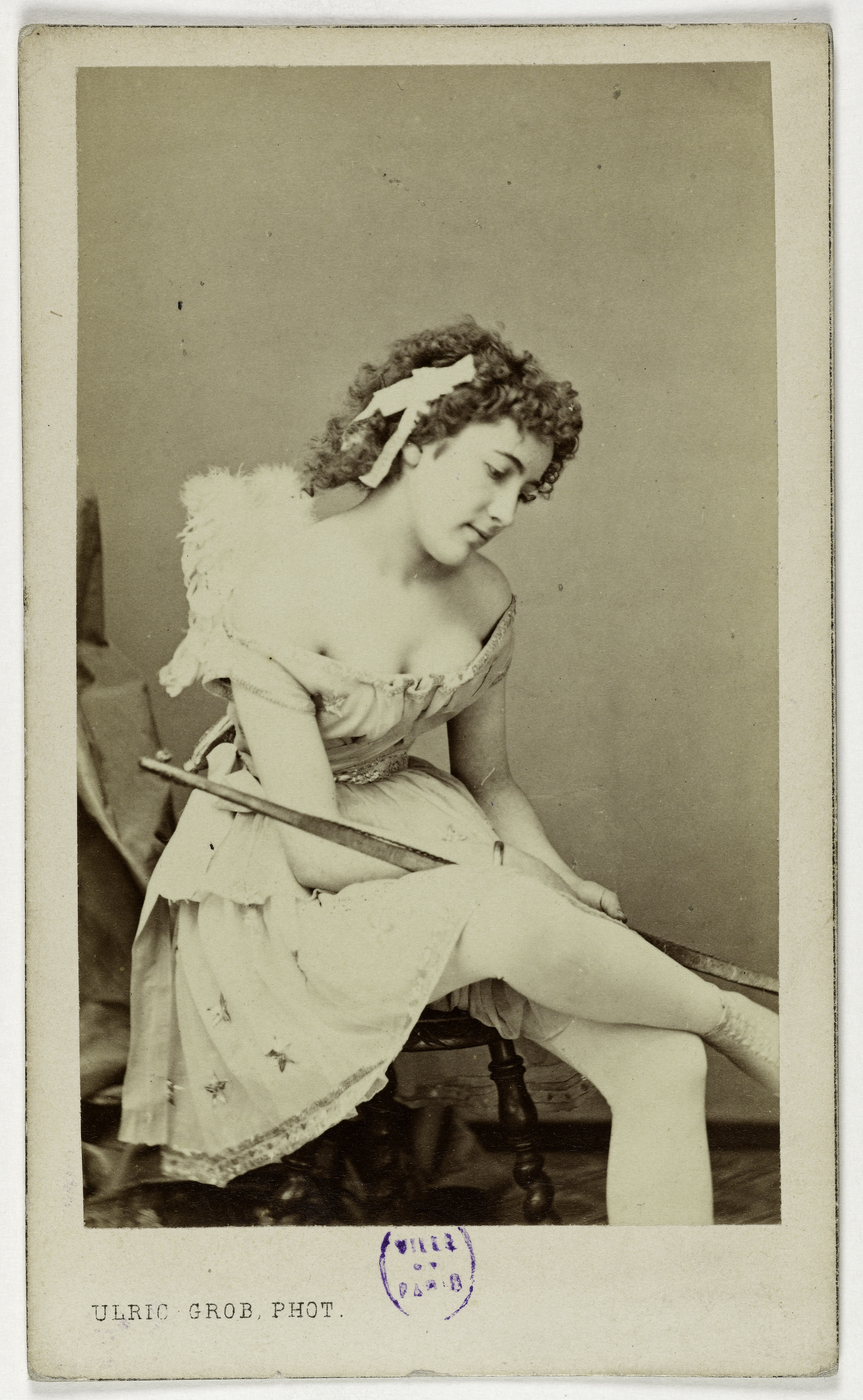 Ulric Grob, Portrait de Julia Hache, (actrice au théâtre des Variétés)