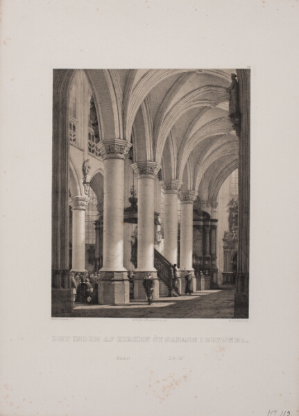 Adolph Kittendorff, Det indre af kirken St. Sablon i Bryssel.
