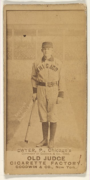 Goodwin & Company, Dwyer, Pitcher, from the Old Judge series (N172) for Old Judge Cigarettes