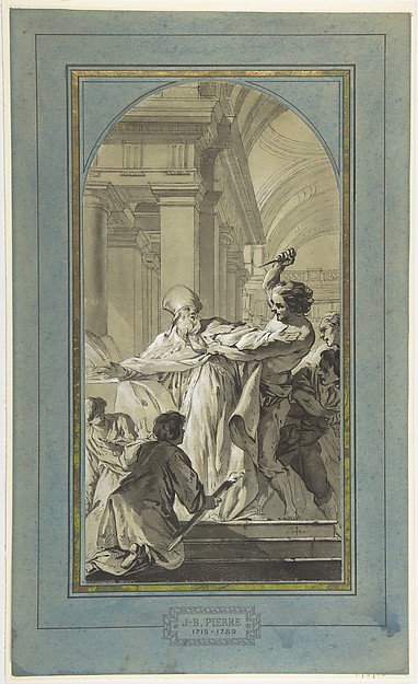 Jean-Baptiste Marie Pierre, The Martyrdom of St. Thomas Becket, Archbishop of Canterbury