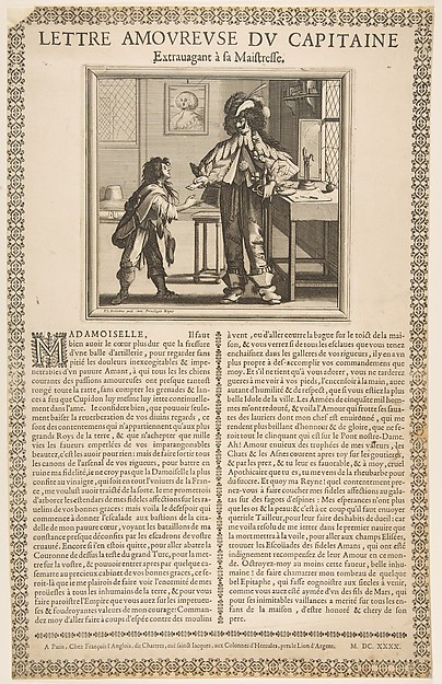 Abraham Bosse, Captain's Love Letter