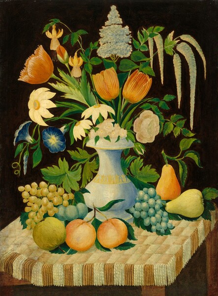 American 19th Century, Flowers and Fruit