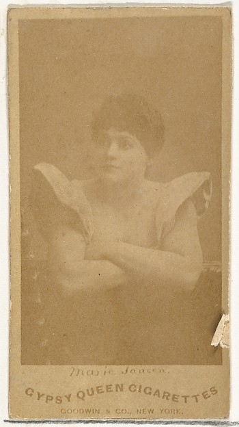 Goodwin & Company, Marie Jansen, from the Actors and Actresses series (N171) for Gypsy Queen Cigarettes