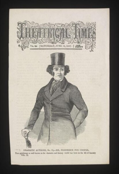 unknown, Dramatic Authors, No. 11 - Mr. Frederick Fox Cooper
