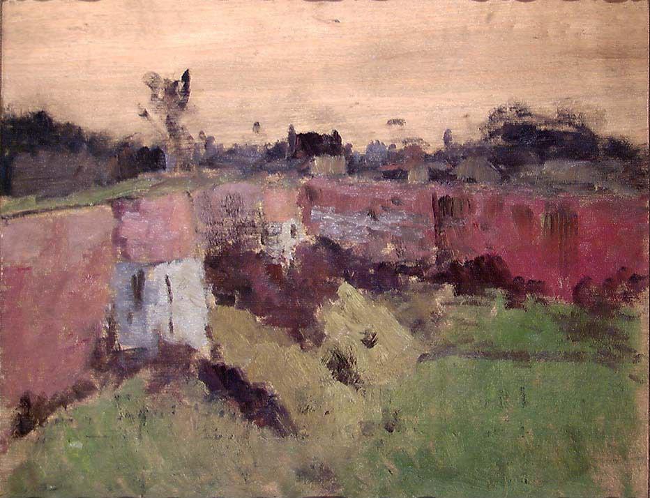 Frits Thaulow, Outside the Fortification Walls at Montreuil
