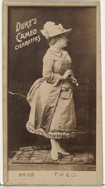 W. Duke, Sons & Co., Card Number 112, Theo, from the Actors and Actresses series (N145-4) issued by Duke Sons & Co. to promote Cameo Cigarettes