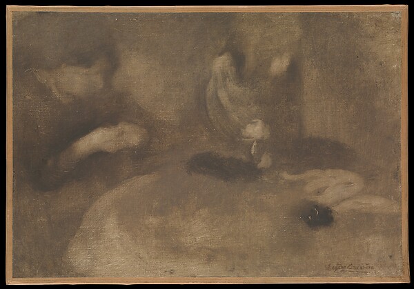 Eugène Carrière, Women Sewing at a Table