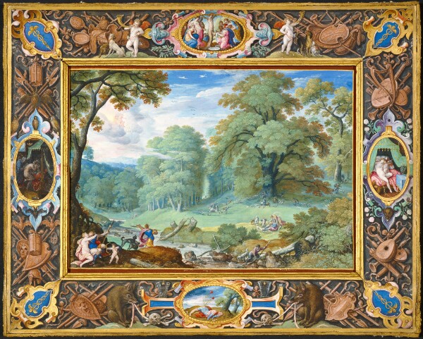 Hans Bol, Landscape with the Story of Venus and Adonis