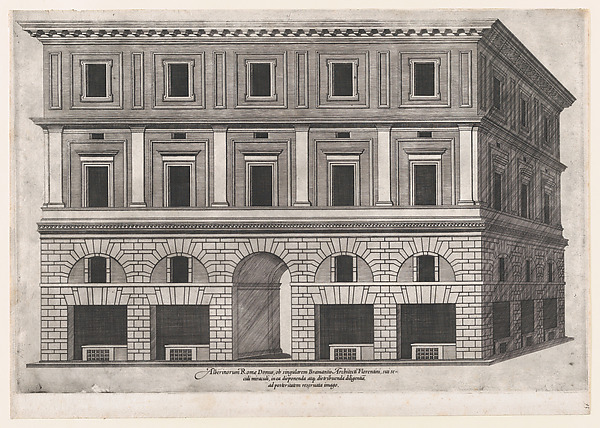 Anonymous, Alberini Palace, from "Speculum Romanae Magnificentiae"