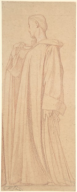 Hippolyte Flandrin, Saint Cloud; Study for the frieze at Saint-Vincent-de-Paul, Paris