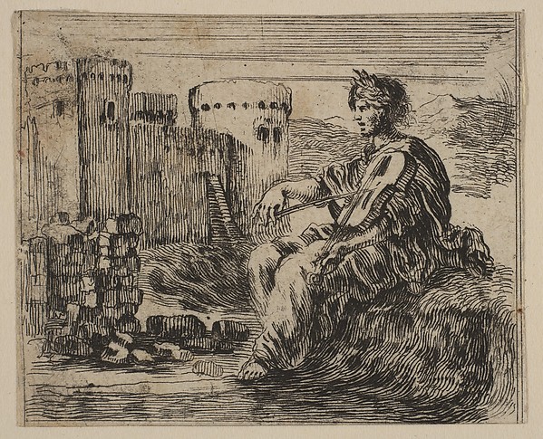 Stefano della Bella, Amphion, from 'Game of Mythology' (Jeu de la Mythologie)