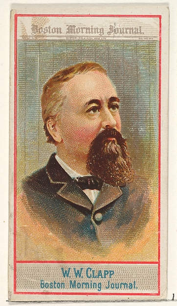Allen & Ginter, W.W. Clapp, Boston Morning Journal, from the American Editors series (N1) for Allen & Ginter Cigarettes Brands