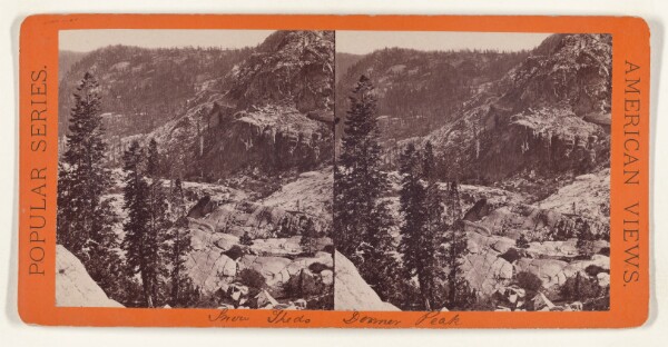 Edward and Henry T. Anthony & Co., Snow Sheds winding along the Mountains South of Donner Peak. Central Pacific Rail Road.