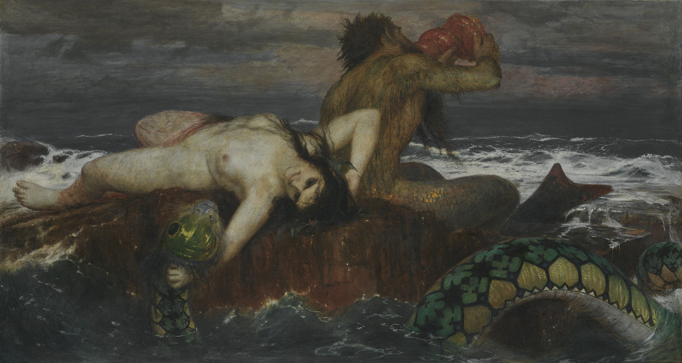 Arnold Böcklin, Triton and Nereid