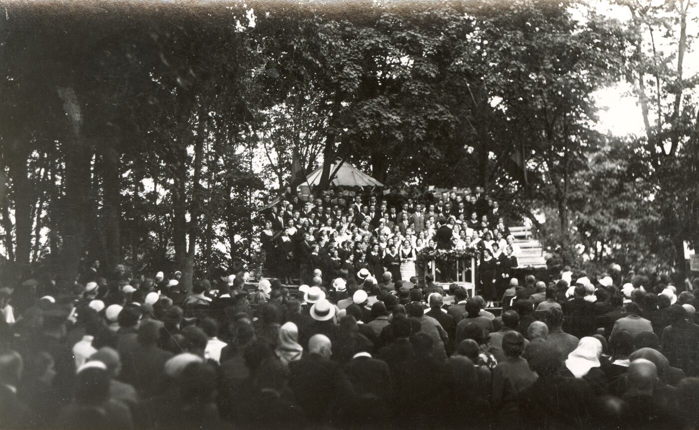 S. Petrauskas, Dainų šventė Telšiuose, ant Vilniaus kalnelio
