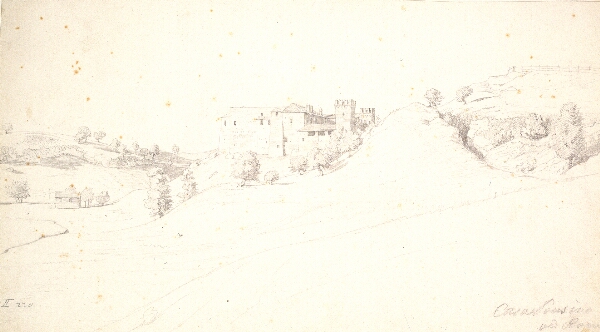 Wilhelm Marstrand, Poussins villa uden for Porta del Popolo