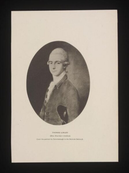 Unknown, Thomas Linley/ (Mrs. Sheridan's brother)